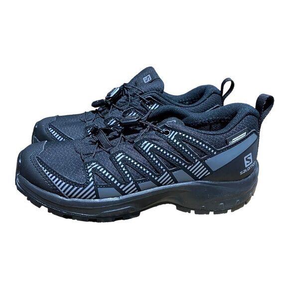 Salomon Shoes Kids 1.5 Black Children Unisex Xa Pro V8 CS WP - Picture 4 of 9